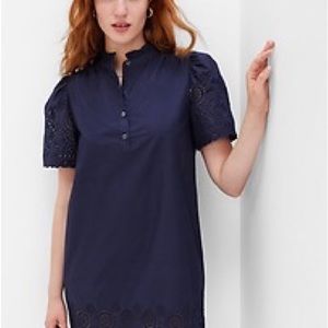 Gap eyelet popover dress XS
